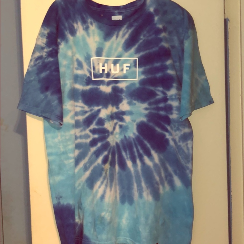 HUF Blue Tie Dye Short Sleeve